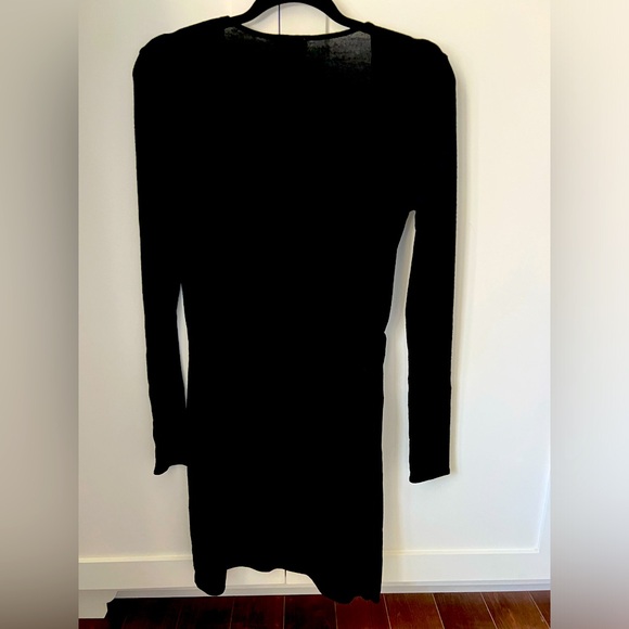 Aritzia Black Wrap Dress, M - Picture 2 of 6